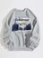 Gri Bisiklet Yaka Ünisex Oversize Sweatshirt 1