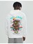 Oversize Gri No Fears Baskılı Kapüşonlu 3 Iplik Sweatshirt 3