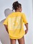 Kadın Smile Oversize Salas Boyfriend Baskılı T-Shirt Top Bluz 2