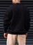 Music Baskılı Siyah Bisiklet Yaka Ünisex Oversize Sweatshirt 2