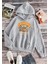 Oversize Siyah Kapşonlu California Baskılı Sweatshirt 1