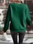 Kalp Baskılı Oversize Sıfır Yaka Sweatshirt 2