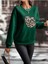 Kalp Baskılı Oversize Sıfır Yaka Sweatshirt 3