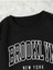 Brooklyn New York Baskılı Bisiklet Yaka Ünisex Oversize Sweatshirt 2