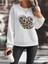 Kalp Baskılı Oversize Sıfır Yaka Sweatshirt 2