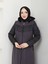 Kışlık Kaşe Kadın Kaban Kapşonlu 20247 2
