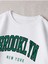 Brooklyn New York Baskılı Bisiklet Yaka Ünisex Oversize Sweatshirt 2