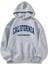 California Baskılı Ünisex Kapüşonlu Oversize Sweatshirt 1