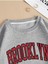 Brooklyn New York Baskılı Bisiklet Yaka Ünisex Oversize Sweatshirt 2