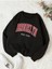 Brooklyn New York Baskılı Bisiklet Yaka Ünisex Oversize Sweatshirt 1