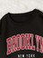 Brooklyn New York Baskılı Bisiklet Yaka Ünisex Oversize Sweatshirt 2