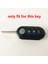 Siyah (Beyaz Btn) 1pc Fiat 500 Ducato Panda 500L Punto Lancia Musa Citroen Jumper Peugeot Boxer Için Silikon Anahtar Kılıfı Uzaktan Kumandalı Araba Anahtar Kapağı (Yurt Dışından) 2