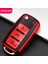 Mavi Volkswagen Vw Golf Bora Jetta Polo Golf Passat B8 Skoda Octavia A5 A7 Fabia Seat Ibiza Leon Için Tpu Araba Anahtar Kılıfı Kapak (Yurt Dışından) 5