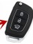 C-Kırmızı Hyundai Creta I10 I20 Tucson Elantra Santa Fe Için Parlak Deri Araba Uzaktan Kumanda Flip Anahtar Kabuk Kılıfı Oto Anahtarlık Kapak Case - El Dikişi (Yurt Dışından) 3