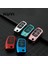 Yeşil Ford Fiesta Focus 2 Ecosport Kuga Escape Falcon B-Max C-Max Eco Sport Galaxy Için Karbon Tane Araba Katlanır Anahtar Kılıfı Kapak Case (Yurt Dışından) 2