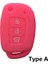 C Tipi Mavi Hyundai Solaris Accent IX25 Creta Elantra IX35 Tucso Verna I10 I20 I40 Anahtarlık Araba Aksesuarları Key Case (Yurt Dışından) 2