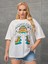 Beyaz Oversize T-Shirt Marvelous Baskılı 2