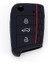 P Vw Volkswagen Golf 7 Mk7 Skoda Octavia A7 3 Düğmeli Araba Anahtarı Kılıfı Silikon Kapak - Anahtarlık Oto Aksesuarları Koruyucu Key Bag (Yurt Dışından) 5