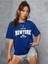 New York 1968 Baskılı Kadın Oversize Salas T-Shirt Boyfriend 1