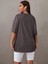 Füme Oversize T-Shirt Surf's Up Baskılı 2