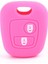 Pembe Peugeot Citroen Toyota Aygo Için Silikon Anahtarlık Kılıfı Koruyucu Uzaktan Kumanda Anahtar Kapak (Yurt Dışından) 1