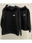 2'li Kombin Kişiye Özel Baskılı Kapşonlu Sweatshirt Oversize Eşofman Üstü Boyfirend 1