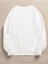 Kadın Oversize Beyaz Wild And Free Kelebek Baskılı 3iplik Sweatshirt 3
