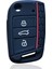 Siyah Volkswagen Golf 7 Tiguan Skoda Octavia A7 Seat Ateca Fr Anahtar Kılıfı Kapak Silikon Araba Aksesuarları - Araba Stilinde Anahtar Tutucu (Yurt Dışından) 1