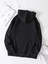 Siyah Kapüşonlu 3 Iplik Oversize Swetshirt 2