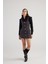 Tweed Elbise Siyah 3
