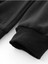 Siyah Osaka Basklı Kapüşonlu Oversize Sweatshirt 4