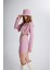 Tüvit Kumaş Mini Tweed Etek Pembe 5
