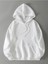 Beyaz Oversize Kırmızı Kelebek Baskılı Kapşonlu Sweatshirt 3iplik 2
