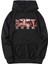 Siyah Anime Jujitsu Kaisen Baskılı Sweatshirt Kapüşonlu Kangru Cep Oversize Içi Yünsüz 1