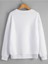 Kadın Oversize Beyaz Kalp Baskılı 3iplik Sweatshirt 3