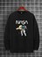 Siyah Sweatshirt Uzay Baskılı 1