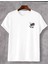 Erkek Minimal Palmiye Baskılı Sokak Stili Şort T-Shirt Takım Oversize Salaş 2