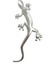Gümüş Beyazı Kertenkele Gecko Komik 3D Araba Sticker Yumuşak Pvc Krom Rozet Rozet Sticker Araba Süsleme Otomobil Çıkartmaları Araba-Stil Aksesuarı (Yurt Dışından) 1