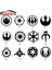 Logo 11 Stili 15 cm Boyunda Araba Çıkartmaları Dekor Motosiklet Sticker Dekoratif Aksesuarlar Yaratıcı Güneş Koruma Su Geçirmez Pvc, 15CM (Yurt Dışından) 1