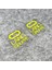 Neon Sarı 3X3CM Araba Stickerları Sana Kanatlar Verir Lotus Kendine Inan Motosiklet Gp Sürüş Yarış Kask Vizörü Süsleme Çıkartması (Yurt Dışından) 1