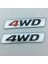 Kırmızı 4 Honda Crv Accord Civic Suzuki Grand Vitara Swift Sx4 Için 1x 3D Mat Metal Sticker 4WD Amblemi 4x4 Rozeti Araba Stili (Yurt Dışından) 2