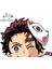 YT-87696-13CM Earlfamıly 13CM Demon Slayer Araba Sticker Tanjiro Peeker Pencere Çıkartmaları Laptop Motosiklet Su Geçirmez Anime Vinil Araba Kaplaması (Yurt Dışından) 1