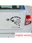 H181-TR Siyah Tri Mishki 15*18CM Kız Çocuğu Araba Sticker Kız Bebek Arabada Vinil Otomobil Araba Çıkartmaları HZX181# Bizimle Kız Var (Yurt Dışından) 1