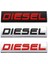 Sarı Araç Sticker Dizel Logo Rozeti Amblemi 3D Metal Araç Etiketleri Seat Bmw Audi Jeep Honda Ford Opel Passat Peugeot Kıa Araç Tasarımı (Yurt Dışından) 2