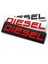 Sarı Araç Sticker Dizel Logo Rozeti Amblemi 3D Metal Araç Etiketleri Seat Bmw Audi Jeep Honda Ford Opel Passat Peugeot Kıa Araç Tasarımı (Yurt Dışından) 4