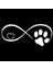 2 Adet Araba Sticker Vinil 17.8*7.7cm Köpek Kedi Pati Aşk Araba Pencere Çıkartmaları ve Etiketler Komik 3D Çıkartmalar Araba Tasarımı Yaratıcı (Yurt Dışından) 1