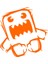 Portakal 13CMX12CM Domo Kun Japonca Drift Komik Araba Sticker Vinil Çıkartmalar Siyahgümüş Pencere Tampon Dizüstü Için (Yurt Dışından) 1