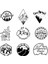 2-Beyaz Stil M Beden Araba Üzerinde Güzel Stickerlar Vinil Araba Tasarım Çıkartma Sticker Sanat Desen Araba Aksesuarları Için Ön Cam Su Geçirmez (Yurt Dışından) 3