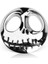 Gümüş Rengi 3D Metal Araba Sticker Motosiklet Rozet Amblemi Sticker Jack Skellington Kafatası Tuning Etiketler Araba-Stil Aksesuarları Dekorasyon (Yurt Dışından) 1
