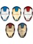 M-06 3D Alaşım Metal Kask Amblem Maskesi Rozeti Yaratıcı Araba Sticker Süsleme Aksesuarları Çıkartması Audı Bmw Vw Fıat Kıa Demir Adam (Yurt Dışından) 2
